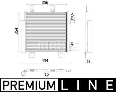 BEHR MAHLE AC 899 000P Klima Radyatoru C1 Iı Peugeot 108 Aygo 13> 88450YV020 B000995480