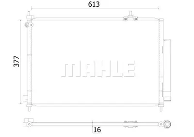 BEHR MAHLE AC 927 000S Kondenser ( Klima Radyatoru) 80110SKNG01