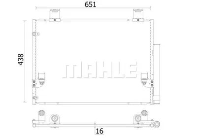 BEHR MAHLE AC 929 000S Kondenser ( Klima Radyatoru) 884600K080