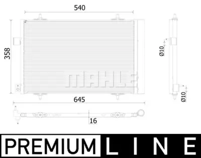 BEHR MAHLE AC 938 000P Kondenser ( Klima Radyatoru) 6455HV