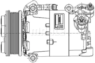 BEHR MAHLE ACP 1360 000P Klima Kompresor Komple Kuga I 2.0 Tdci 10>12 AV4119D629AE