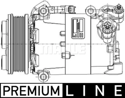 BEHR MAHLE ACP 1360 000P Klima Kompresor Komple Kuga I 2.0 Tdci 10>12 AV4119D629AE