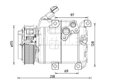 BEHR MAHLE ACP 1467 000P Klima Kompresoru 9925059000