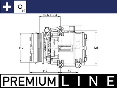 BEHR MAHLE ACP 858 000P Klima Kompresoru Mondeo Iıı XS7H19D629BF