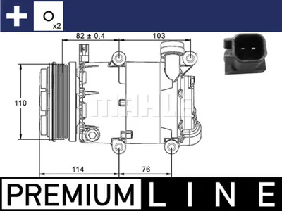 BEHR MAHLE ACP 864 000P Klima Kompresoru Focus Iı 04>11 1.6 Tı  Focus Iıı 11> 1.6 Tı  Volvo V50 (545) 1.6 05>12 S40 Iı (544) 8603655 RM3M5H19D629PJ