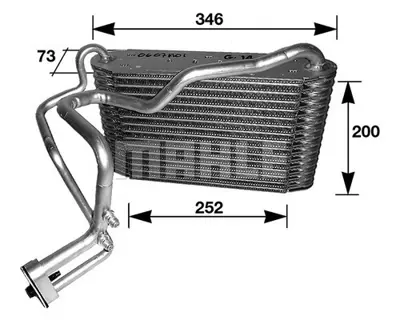 BEHR MAHLE AE 33 000S Evaporatoraudı 80 / Cabrıolet/Coupe 8A1820103AB