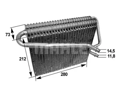 BEHR MAHLE AE 47 000S Evaporator (Delphı Tıp) Astra G 98>10 9118965