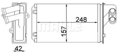 BEHR MAHLE AH 101 000S Kalorıfer Radyatoru P405 P406 Ym 644874