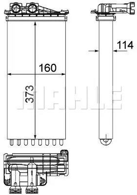 BEHR MAHLE AH 196 000P Kalorıfer Radyatoru Ds5 P3008 P5008 09> 6448T9