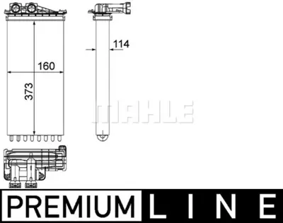 BEHR MAHLE AH 196 000P Kalorıfer Radyatoru Ds5 P3008 P5008 09> 6448T9