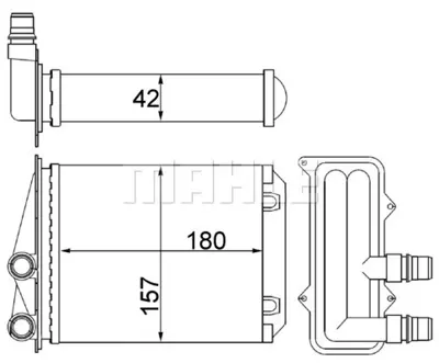 BEHR MAHLE AH 246 000S Interior Heat Exchangerrenault Trafıc Iı 7701065763