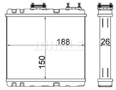 BEHR MAHLE AH 247 000S Kalorıfer Radyatoru B714061J15