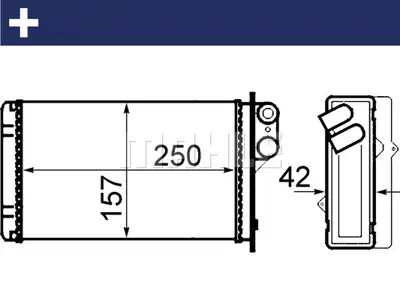 BEHR MAHLE AH 67 000S Interior Heat Exchangerrenault Megane Scenıc 96- 7701205451