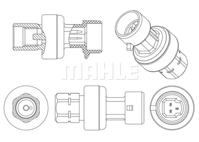 BEHR MAHLE ASE 4 000P Klima Basınc Musuru Corsa C Astra G Astra H Vectra C Vectra B Merıva A Grande Punto Fıorıno Lınea Br 22678731 9131721 YH39