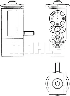 BEHR MAHLE AVE 130 000P Expansion Valve And Orifice Tuberenault Kangoo 7701046978