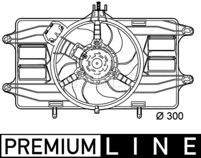 BEHR MAHLE CFF 142 000P Radiator/Condenser Fan Fıat Doblo 1.2 +ac 51738718