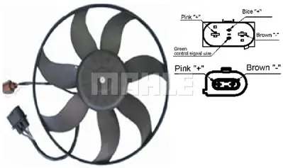 BEHR MAHLE CFF 187 001S Radiator/Condenser Fan Vw Golf V 2.0 1K0959455FJ 1K0959455FR 1K0959455N