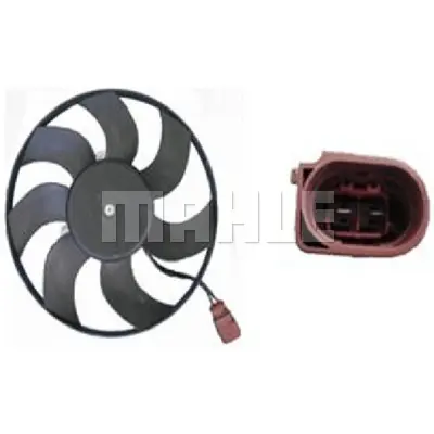 BEHR MAHLE CFF 188 000S Radiator/Condenser Fan Vw Golf V 2.0 1K0959455Q