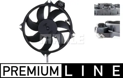 BEHR MAHLE CFF 370 000P Radiator/Condenser Fan Renault Megane Iıı 696376