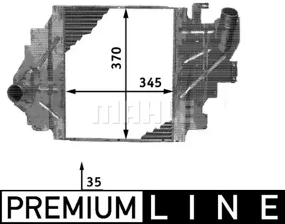 BEHR MAHLE CI 65 000P Charge Air Coolerrenault Clıo 8200685747