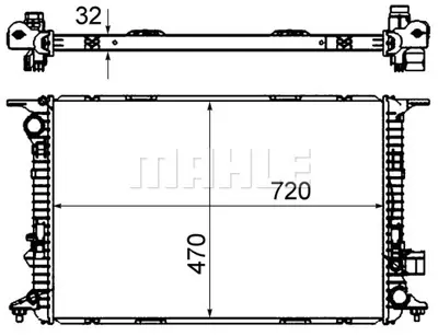 BEHR MAHLE CR 1022 000S Radiatoraudı A8 4H0121251C