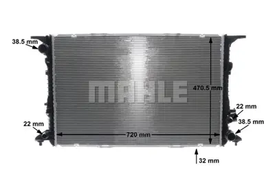 BEHR MAHLE CR 1022 000S Radiatoraudı A8 4H0121251C