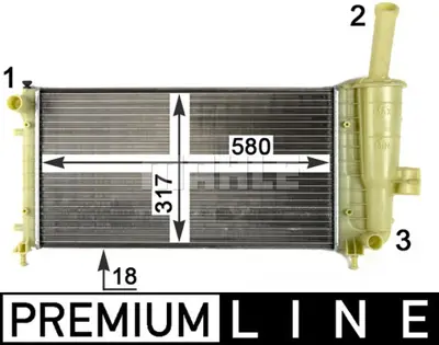 BEHR MAHLE CR 1108 000P Radiatorfıat N. Punto 1.2 10/02-> 51714679