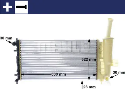 BEHR MAHLE CR 1108 000S Radiatorfıat N. Punto 1.2 10/02-> 51714679