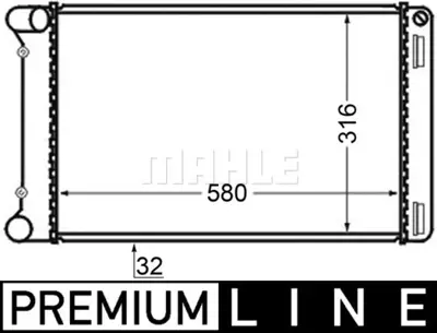 BEHR MAHLE CR 125 000P Radiatorfıat Punto Iı 51733011