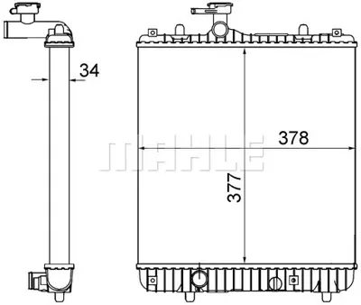 BEHR MAHLE CR 1495 001S Radiatoropel Agıla 1770083E00 9208632