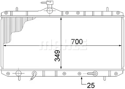 BEHR MAHLE CR 1517 000S Radiatorsuzukı Lıana 1770054G10