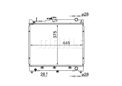 BEHR MAHLE CR 1576 000S Radiatorsuzukı Jımny 1.3 16v 1770081A00