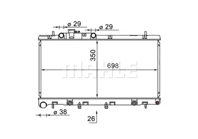 BEHR MAHLE CR 1580 000S Radiatorsubaru Outback 3.0 45111AE06A