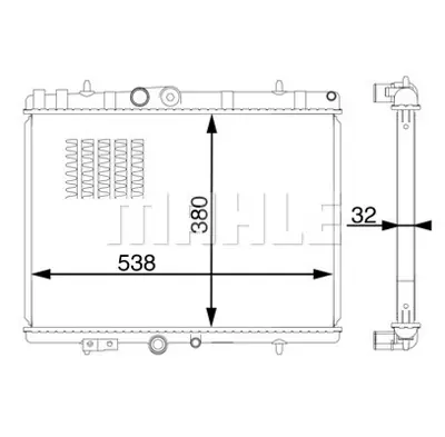 BEHR MAHLE CR 1598 000S Motor Su Radyatoru Cıtroen Ds5 2.0d 12- 1330Z0