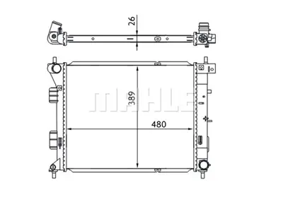 BEHR MAHLE CR 1693 000S Motor Su Radyatoru 25310A5800