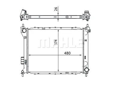 BEHR MAHLE CR 1695 000S Motor Su Radyatoru 253101J200