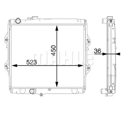 BEHR MAHLE CR 1700 000S Su Radyatoru Hılux 2,4d 88>97 Manuel (450x528x36) 164005B820