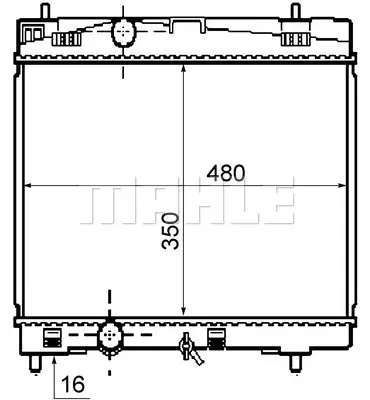 BEHR MAHLE CR 1860 000S Motor Su Radyatoru 1640023170