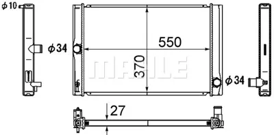 BEHR MAHLE CR 1865 000S Motor Su Radyatoru 164000N060