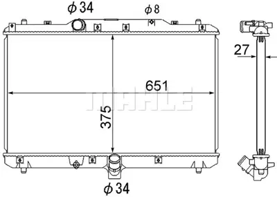 BEHR MAHLE CR 1872 000S Radiatorsuzuki Sx4 2005- 71746849