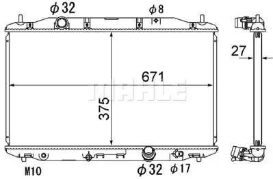 BEHR MAHLE CR 1895 000S Motor Su Radyatoru 19010RSRE01