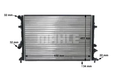 BEHR MAHLE CR 1899 000S Radiatorvw Golf Vı/ Audı A3/ Dıv. 1K0121251CL