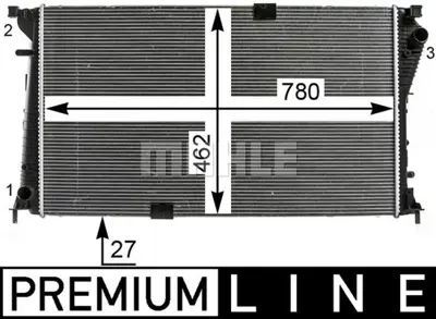 BEHR MAHLE CR 19 000P Radiatoropel Vıvaro, Renault 2140000Q0D 8200465488 93857125