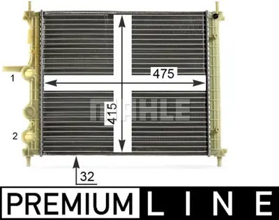 BEHR MAHLE CR 1998 000P Radiatorfıat Multıpla 1.6i 51745120