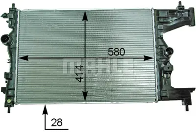 BEHR MAHLE CR 2114 000P Su Radyatoru A13dte A17dtl Astra J 13267655