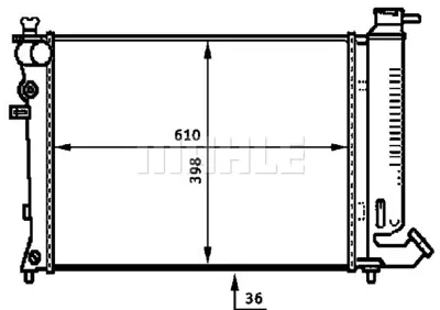 BEHR MAHLE CR 497 000S Motor Su Radyatoru 1301X3