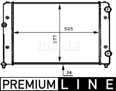 BEHR MAHLE CR 507 000P Radiatorvw Passat Iv 3A0121253 3A0121253B