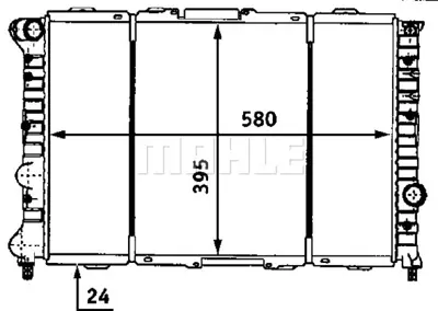 BEHR MAHLE CR 520 000S Radiatoralfa Romeo 156 71753212