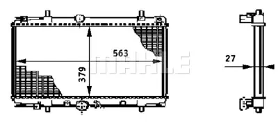 BEHR MAHLE CR 590 000S Motor Su Radyatoru 1331GT