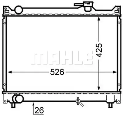 BEHR MAHLE CR 747 000S Radiatorsuzukı Vıtara 1770077E20